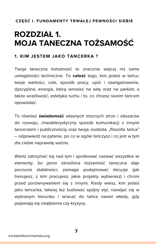 Przykładowa strona workbooka z treścią merytoryczną